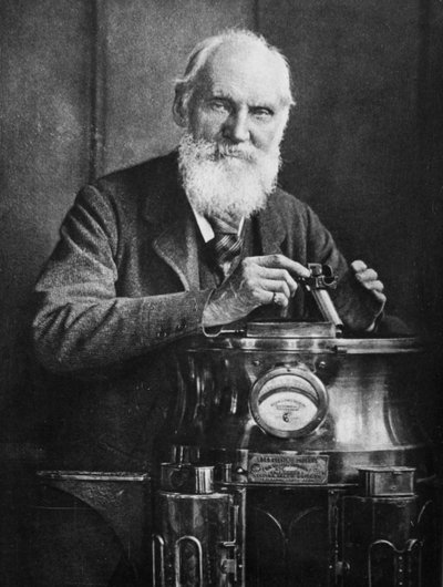 Lord Kelvin, Schotse wiskundige en natuurkundige, met zijn kompas, 1902 door James Craig Annan