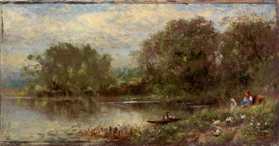 Landschap genaamd "De Eikel door James Crawford Thom