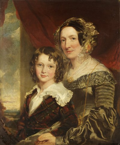 Mevrouw Margaret Moor en haar zoon Tom door James Curnock