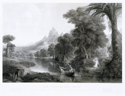 De Reis van het Leven — Jeugd, ca. 1855 (gravure) door James David Smillie