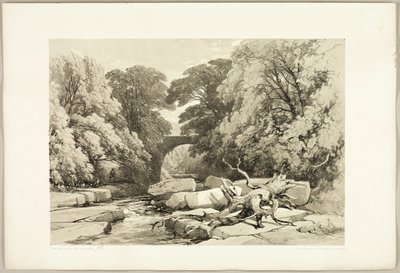 Es en Els aan de Greta, uit Het Park en het Bos door James Duffield Harding