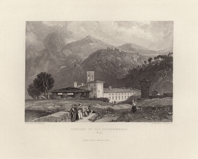 Klooster van Vallombrosa door James Duffield Harding