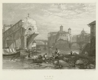 Rome, Ponte Rotti door James Duffield Harding