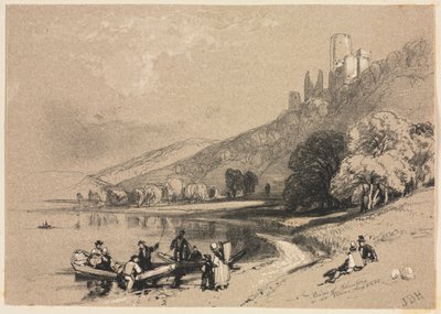 Schetsen thuis en in het buitenland: Ruïnes van Schonberg aan de Rijn door James Duffield Harding