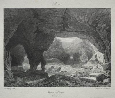 Pittoreske en Romantische Reizen in het Oude Frankrijk. Franche-Comté: Bron van de Lison door James Duffield Harding