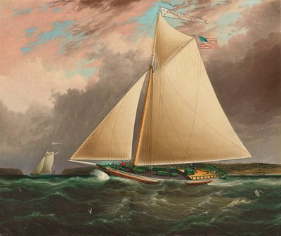 Hudson River Sloop Phillip R. Paulding door James E. Buttersworth
