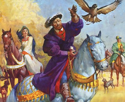 Koning Hendrik VIII op jacht door James Edwin McConnell