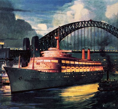 SS Canberra door James Edwin McConnell