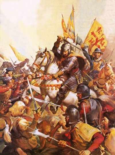 Wallenstein bij de slag om Lutzen door James Edwin McConnell