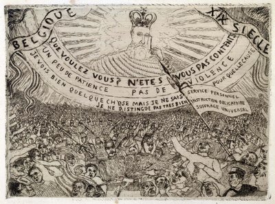 België in de 19e eeuw door James Ensor