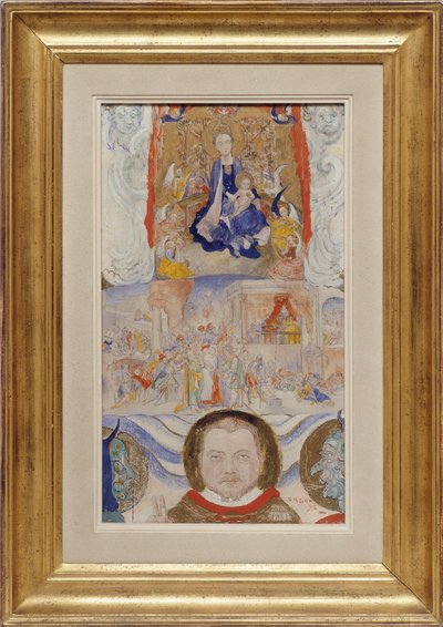 Icoon, Portret van Eugene Demolder door James Ensor