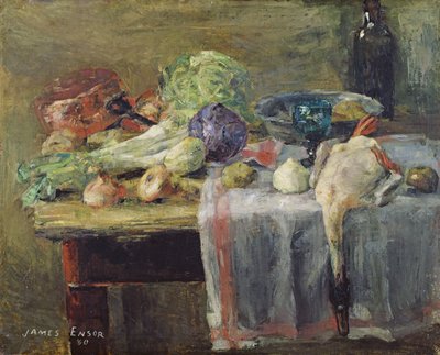 Stilleven met Eend door James Ensor