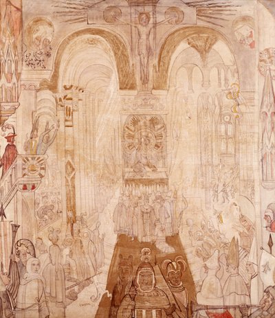 Symbolische compositie door James Ensor