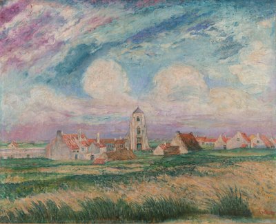 Gezicht op Mariakerke door James Ensor