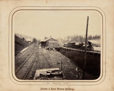 Atlantic  Great Western Railway,1862 (foto) door James F. Ryder