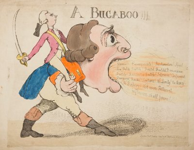 Een Bugaboo!!! 1792 door James Gillray