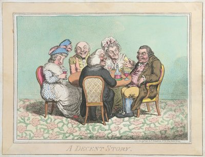 Een fatsoenlijk verhaal, uitgegeven door Hannah Humphrey in 1795 door James Gillray