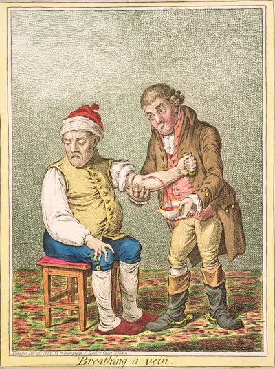 Aders laten, gepubliceerd door Hannah Humphrey door James Gillray