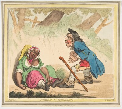 Cymon en Iphigenia door James Gillray