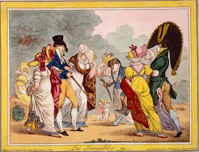 Les Invisibles, 1810 door James Gillray
