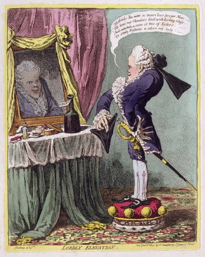 Heerlijk verheven, gepubliceerd door Hannah Humphrey, 1802 door James Gillray
