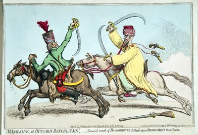 Mamlouk en Republikeinse Hussard, of algemeen resultaat van Bonaparte