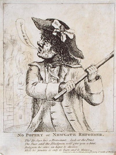 Geen Paapse, of Newgate Hervormer: mogelijk Ned Dennis met een 