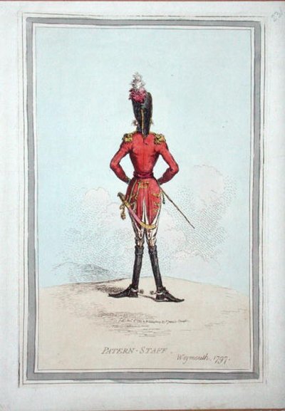 Patern-Staff, uitgegeven door Hannah Humphrey in 1797 door James Gillray