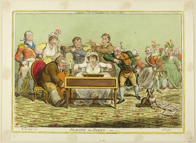 Spelen in delen door James Gillray