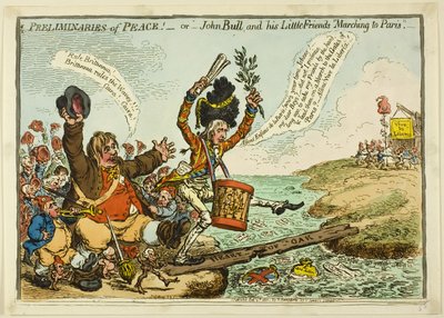 Voorbereidingen van vrede door James Gillray