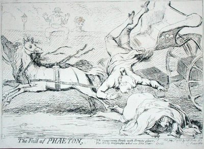 De Val van Phaeton door James Gillray