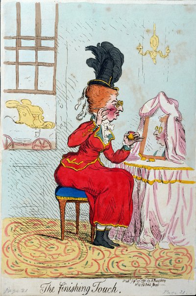 De laatste hand, uitgegeven door Hannah Humphrey in 1791 door James Gillray