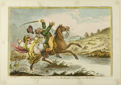 Het geluid van de hoorn door James Gillray