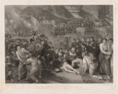 De dood van Lord Nelson door James Heath