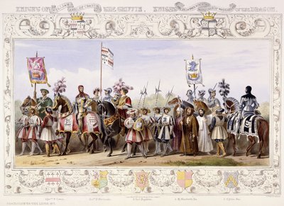Processie naar de lijsten, 1843 door James Henry Nixon