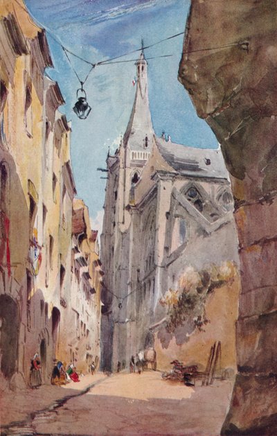 De kerk van St. Séverin, Parijs door James Holland