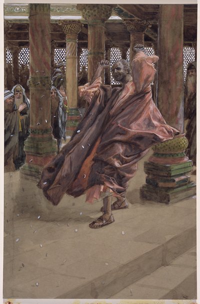 Judas Berouwt en Geeft het Geld Terug, illustratie voor Het Leven van Christus, c.1886-94 door James Jacques Joseph Tissot