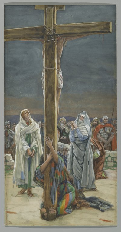Stabat Mater. Vrouw, zie uw zoon, illustratie voor Het leven van Christus, ca. 1884-96 door James Jacques Joseph Tissot