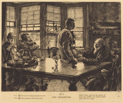 Het vertrek door James Jacques Joseph Tissot