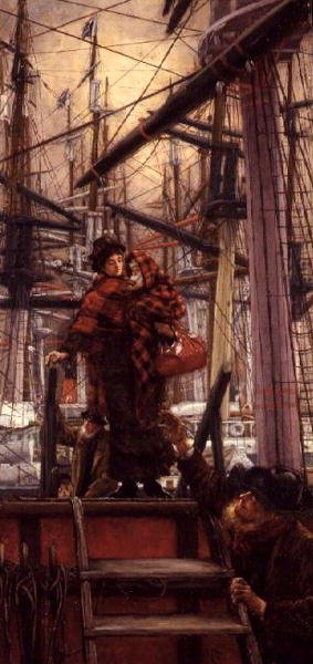 De emigranten, of Een helpende hand door James Jacques Joseph Tissot