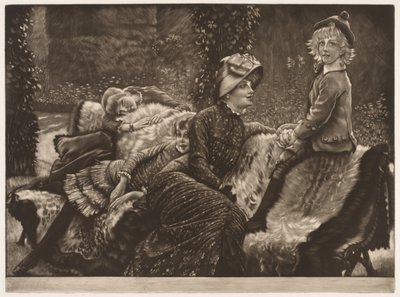 De tuinbank door James Jacques Joseph Tissot