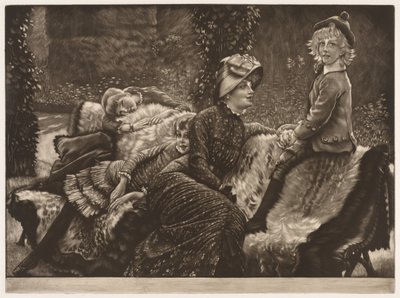 De tuinbank, 1883 door James Jacques Joseph Tissot