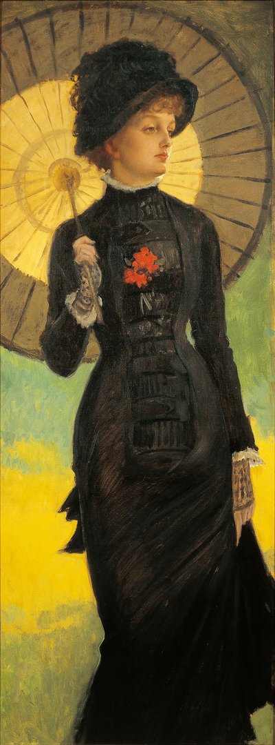 Vrouw met een Parasol door James Jacques Joseph Tissot