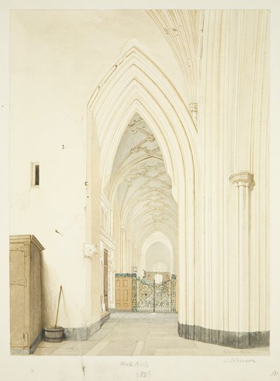 Noordbeuk van St Mary Redcliffe, kijkend naar het oosten door James Johnson