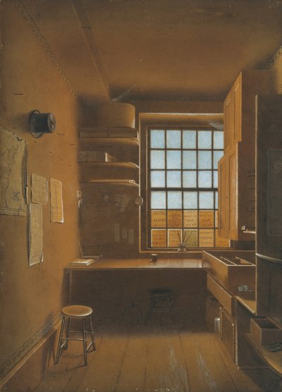 Interieur van een Loterij door James Kidder