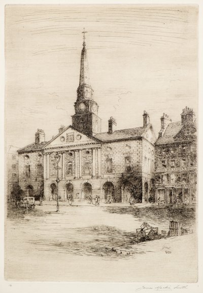 Het Oude Stadhuis, Dundee door James Mackie Smith
