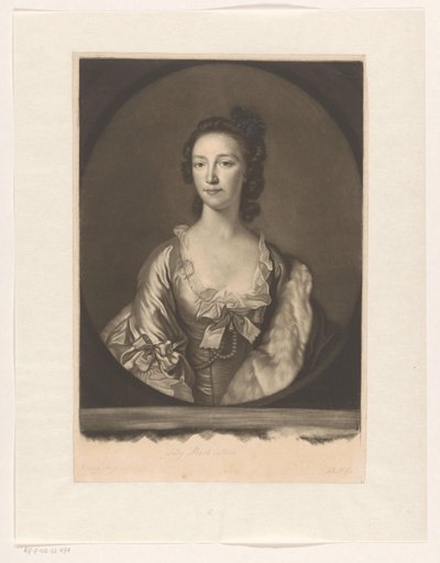 Portret van Anne Farquharson-MacKintosh door James McArdell