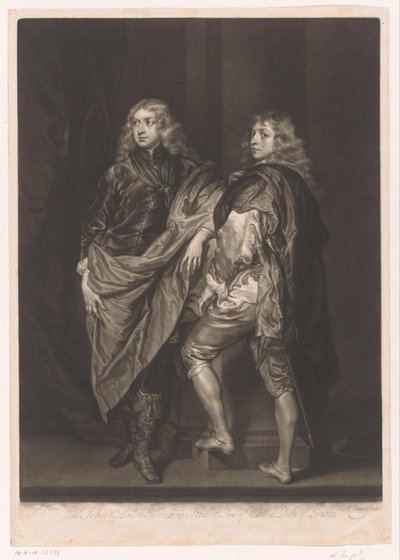 Portret van John en Bernard Stuart door James McArdell