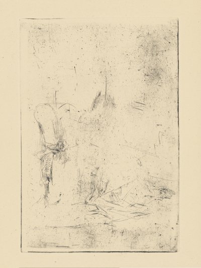 [76] Impressies van geannuleerde platen door Whistler - [Zittende figuur] door James Abbott McNeill Whistler