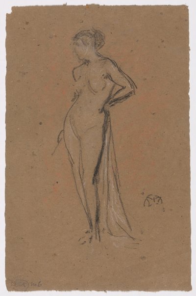 Een naaktfiguur door James McNeill Whistler